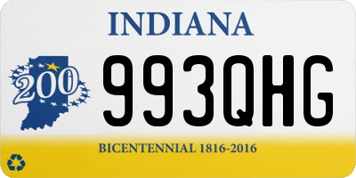 IN license plate 993QHG