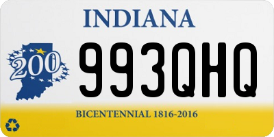 IN license plate 993QHQ