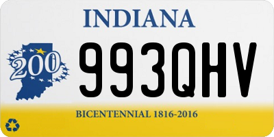 IN license plate 993QHV