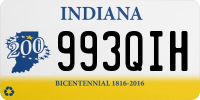 IN license plate 993QIH