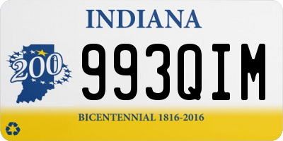 IN license plate 993QIM