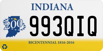 IN license plate 993QIQ