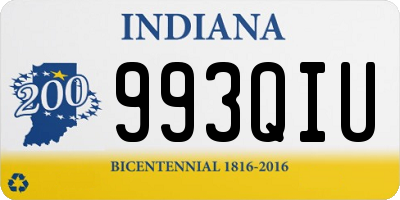 IN license plate 993QIU