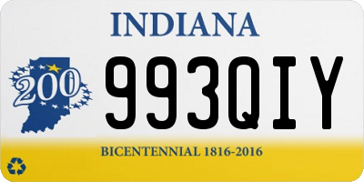 IN license plate 993QIY