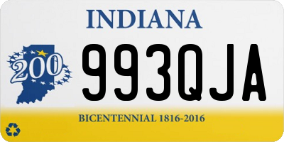 IN license plate 993QJA