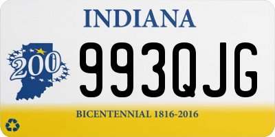 IN license plate 993QJG