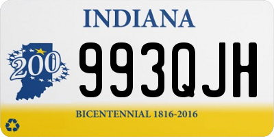 IN license plate 993QJH