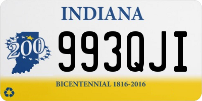 IN license plate 993QJI