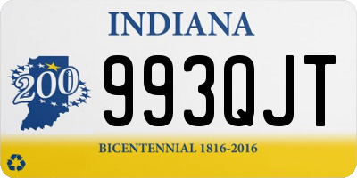 IN license plate 993QJT