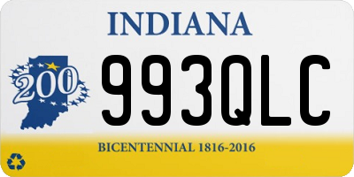 IN license plate 993QLC