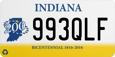 IN license plate 993QLF