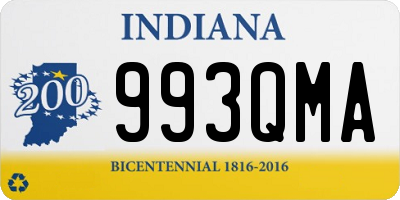 IN license plate 993QMA