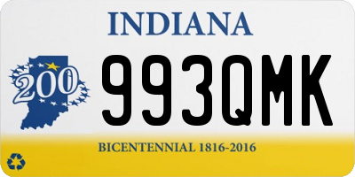 IN license plate 993QMK