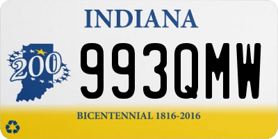 IN license plate 993QMW