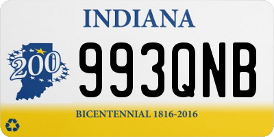 IN license plate 993QNB