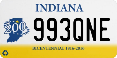 IN license plate 993QNE