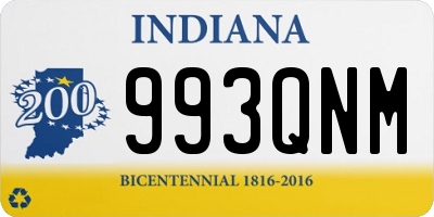 IN license plate 993QNM