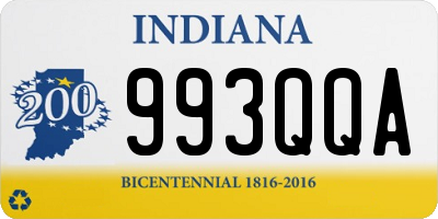 IN license plate 993QQA