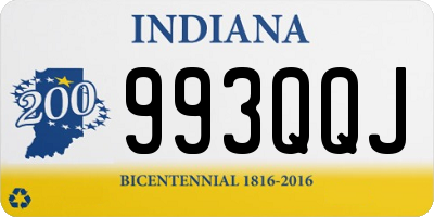 IN license plate 993QQJ