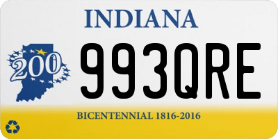 IN license plate 993QRE