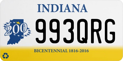 IN license plate 993QRG