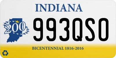 IN license plate 993QSO
