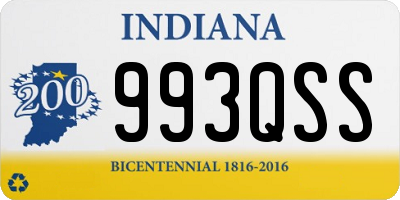 IN license plate 993QSS