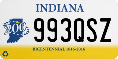 IN license plate 993QSZ