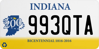 IN license plate 993QTA