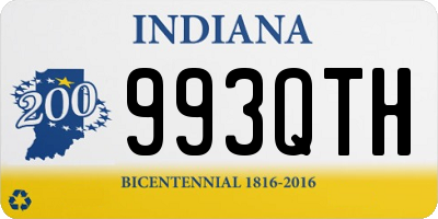 IN license plate 993QTH