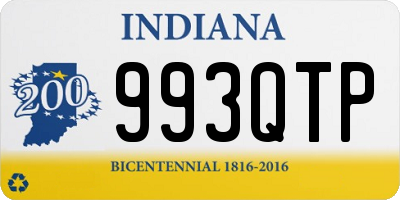 IN license plate 993QTP