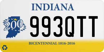 IN license plate 993QTT