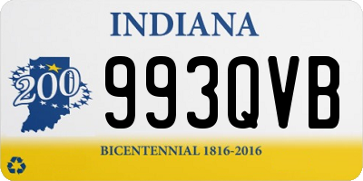 IN license plate 993QVB