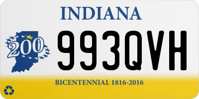 IN license plate 993QVH