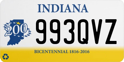 IN license plate 993QVZ