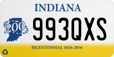 IN license plate 993QXS