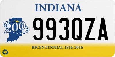 IN license plate 993QZA