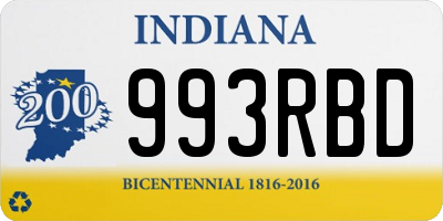 IN license plate 993RBD