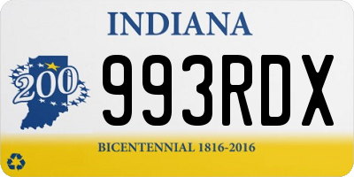 IN license plate 993RDX