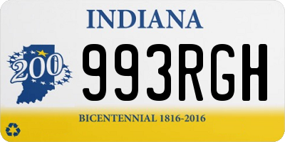 IN license plate 993RGH