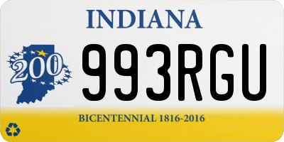 IN license plate 993RGU