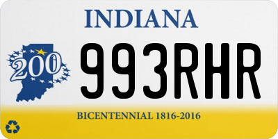 IN license plate 993RHR