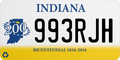 IN license plate 993RJH