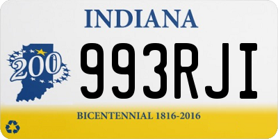 IN license plate 993RJI