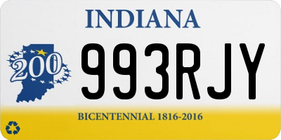 IN license plate 993RJY