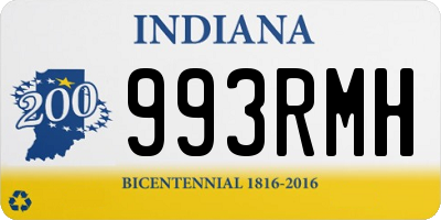 IN license plate 993RMH