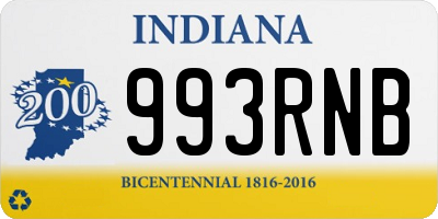 IN license plate 993RNB