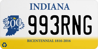 IN license plate 993RNG