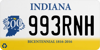 IN license plate 993RNH