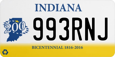 IN license plate 993RNJ